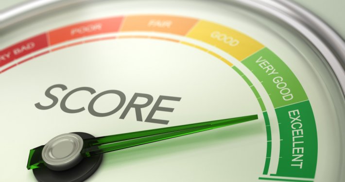 business credit score meter